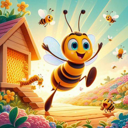 Buzz the bee is back to the hive