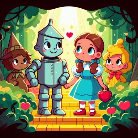 Dorothy and tin man