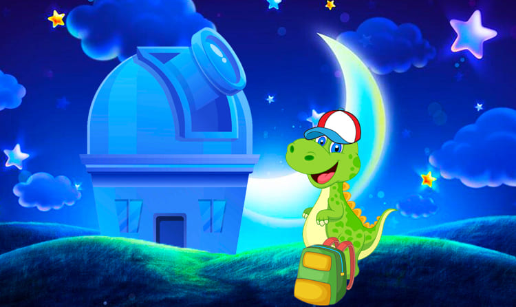 Dinocity – watching the moon very closely