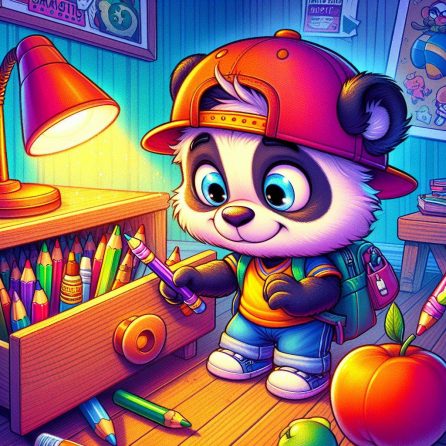 panda lost a magic pencil in panda's magic pencil story for kids