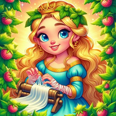 princess weaving clothes