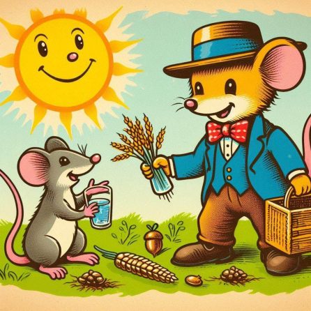 town mouse visits the country mouse