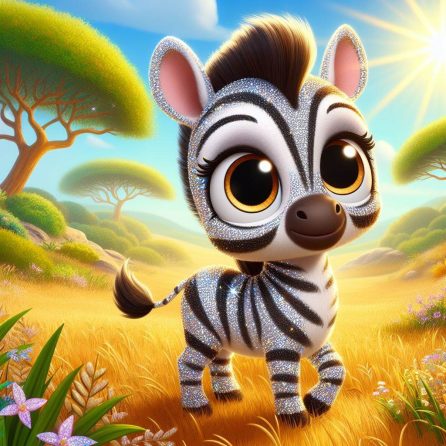 Zara the beautiful zebra in Zara the little zebra story for kids