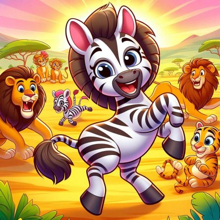 zebras enemies are confused in Zara the little zebra story for kids